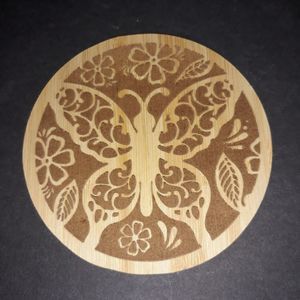 Butterfly and Humming Bird Wooden Coasters